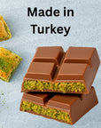 Dubai Chocolate Bar – 3 Pack (6.91 oz each) - Thick, Luxurious Milk Dubai Chocolate with Pistachio, Tahini & Crunchy Kataifi Filling by MA LIT CANDY