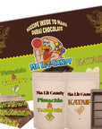 Ma Lit Candy Dubai Chocolate Bar Kit - INCLUDES Kataifi, Pistachio & Tahini Cream, Recipe, & Silicone Mold - Chocolate NOT Included - TikTok Popular Dubai Knafeh Pistachio Bar Kit