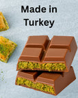 Dubai Chocolate Bar – 6.91 oz - Thick, Luxurious Milk Dubai Chocolate with Pistachio, Tahini & Crunchy Kataifi Filling by MA LIT CANDY